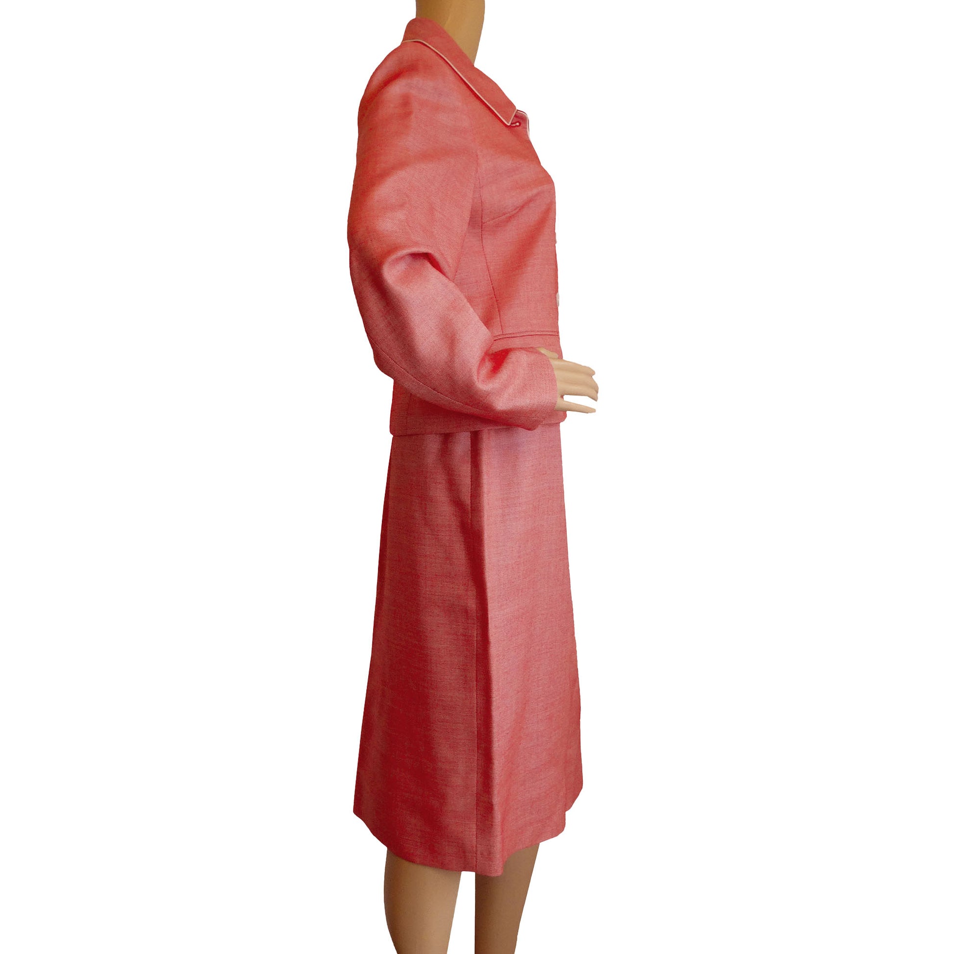 Albert-NiponWomen_s-Red-Wool-Blend-Skirt-Suit.-Side-view.-Shop-eBargainsAndDeals.com