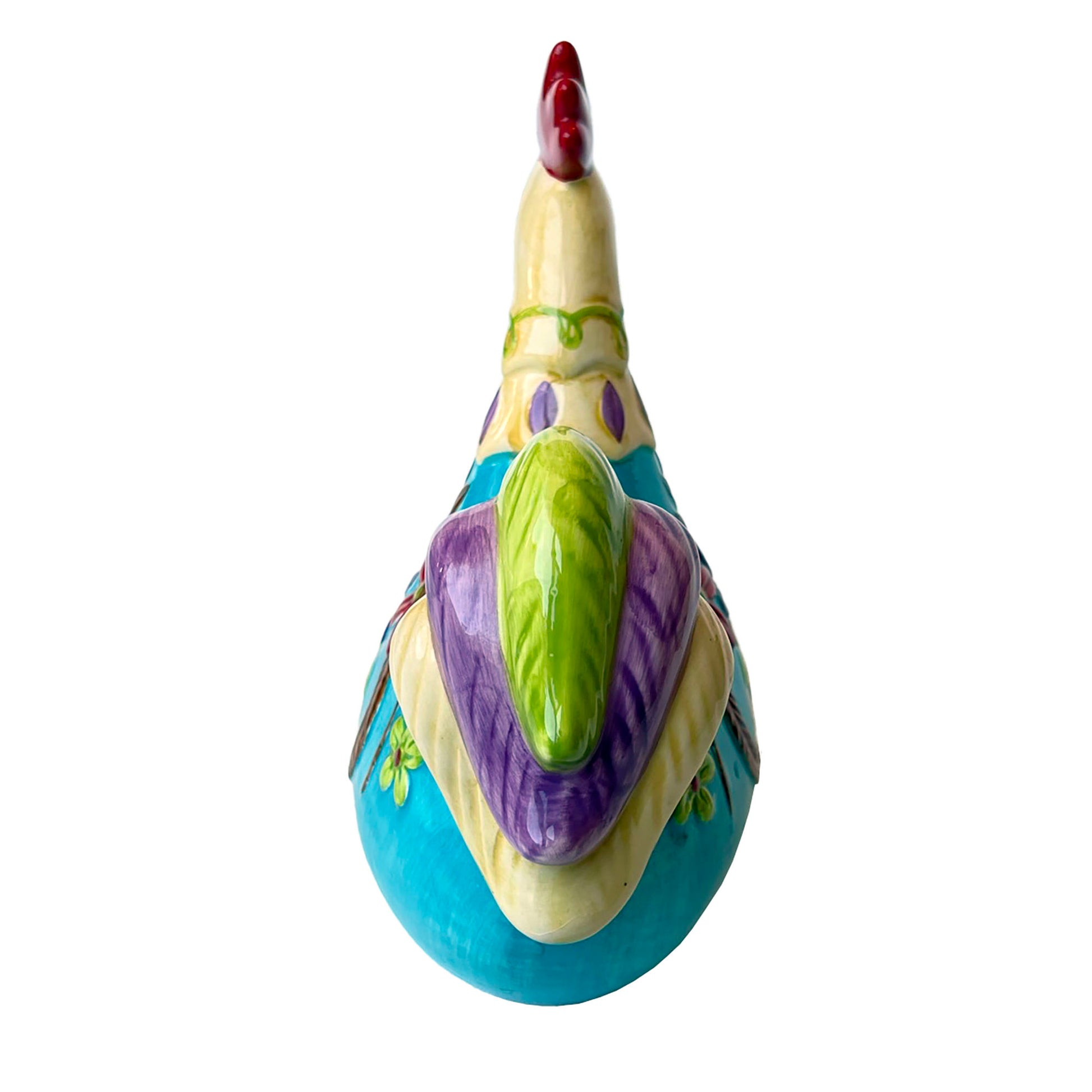 Apropos Rooster-Chicken-Turkey-Ceramic-Figurine.-back-view.-Shop-eBargainsAndDeals.com