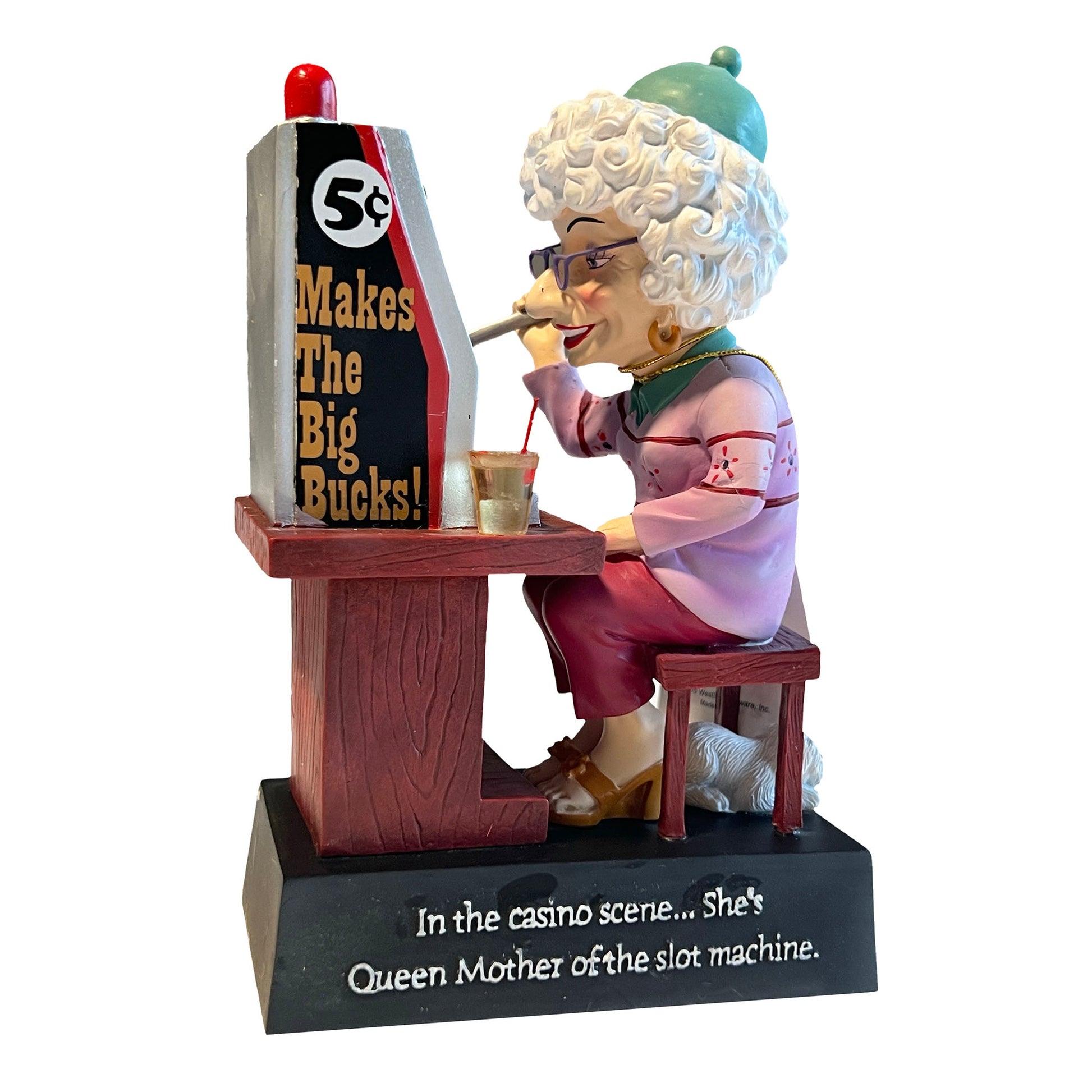 BiddysMakes-the-Big-Bucks-Casino-Slot-Machine-Figurine, Queen-Mother-of-the-slot-machine