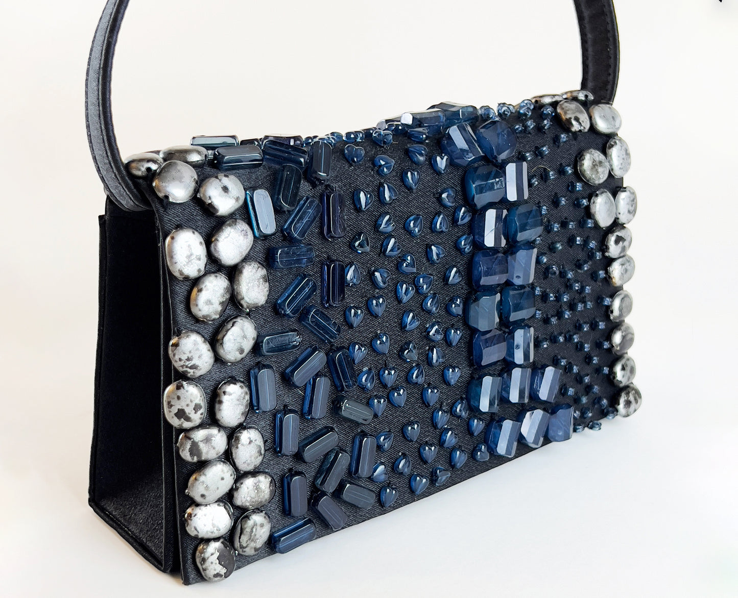 Bijoux-Terner-Chunky-Blue-Beaded-Black-Purse.-Shop-eBargainsAndDeals.com
