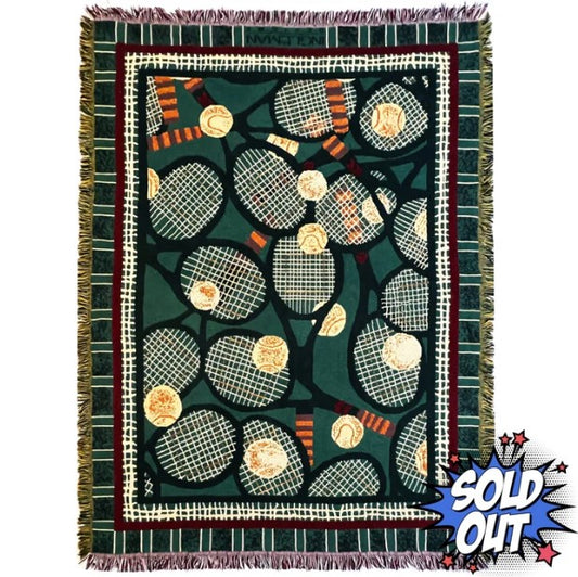 Goodwin Weavers Tennis Tapestry Throw Blanket