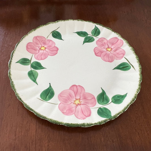 Blue-Ridge-Southern-Potteries-Prairie-Rose-11.5-in.--Serving-Plate.-