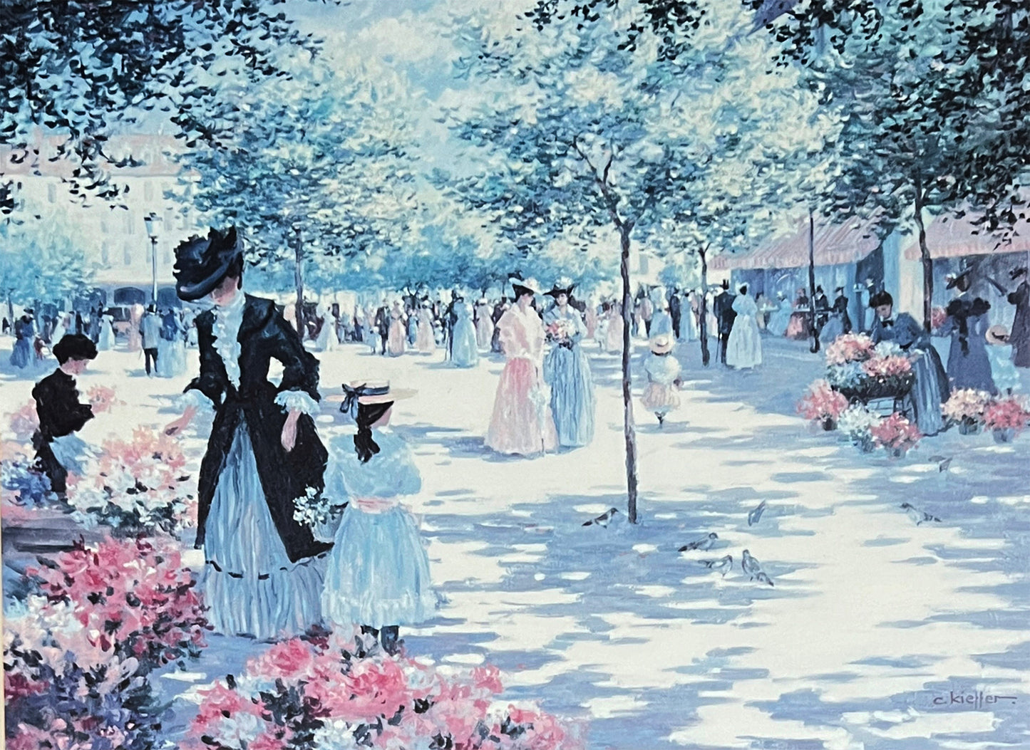 C.-Kieffer-French-Flower-Market-Street-Scene.