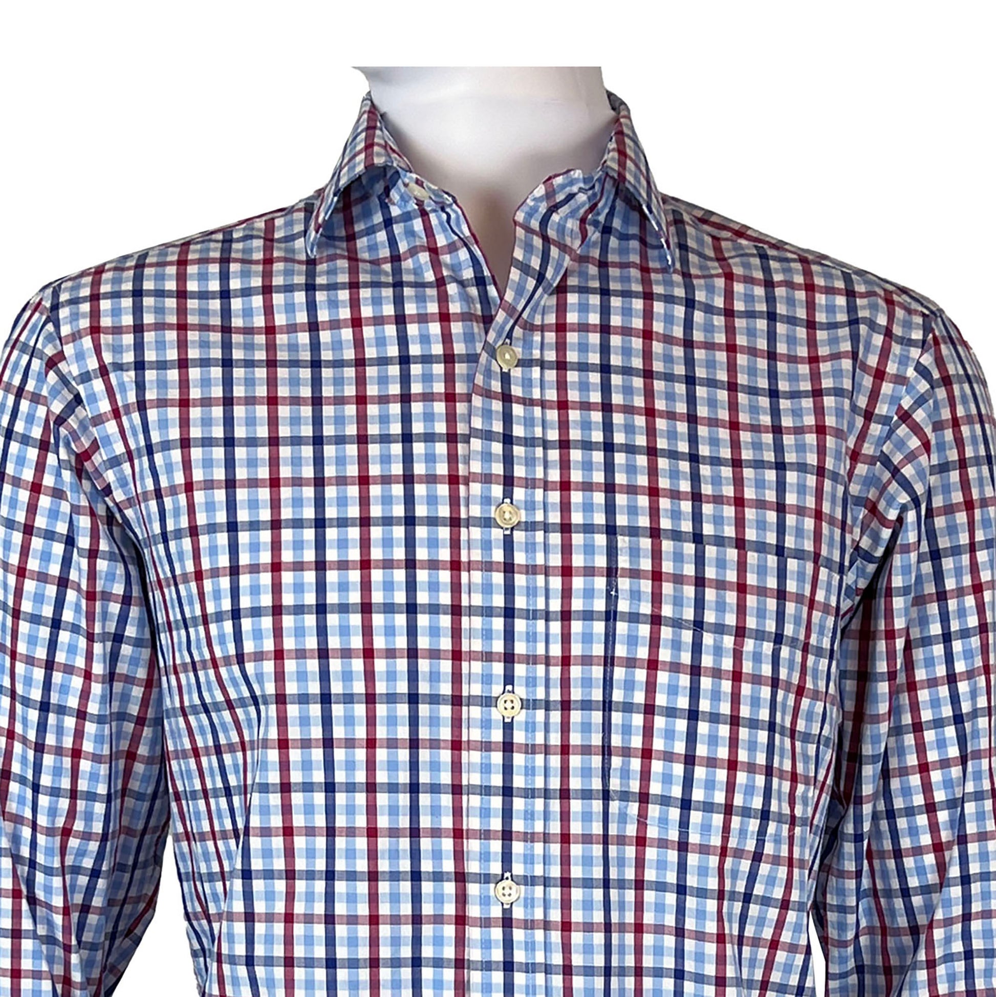 Club-Room-Mens-Checkered-Sport-Shirt.-Size-16