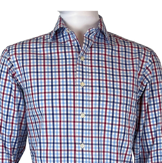 Club-Room-Mens-Checkered-Sport-Shirt.-Size-16