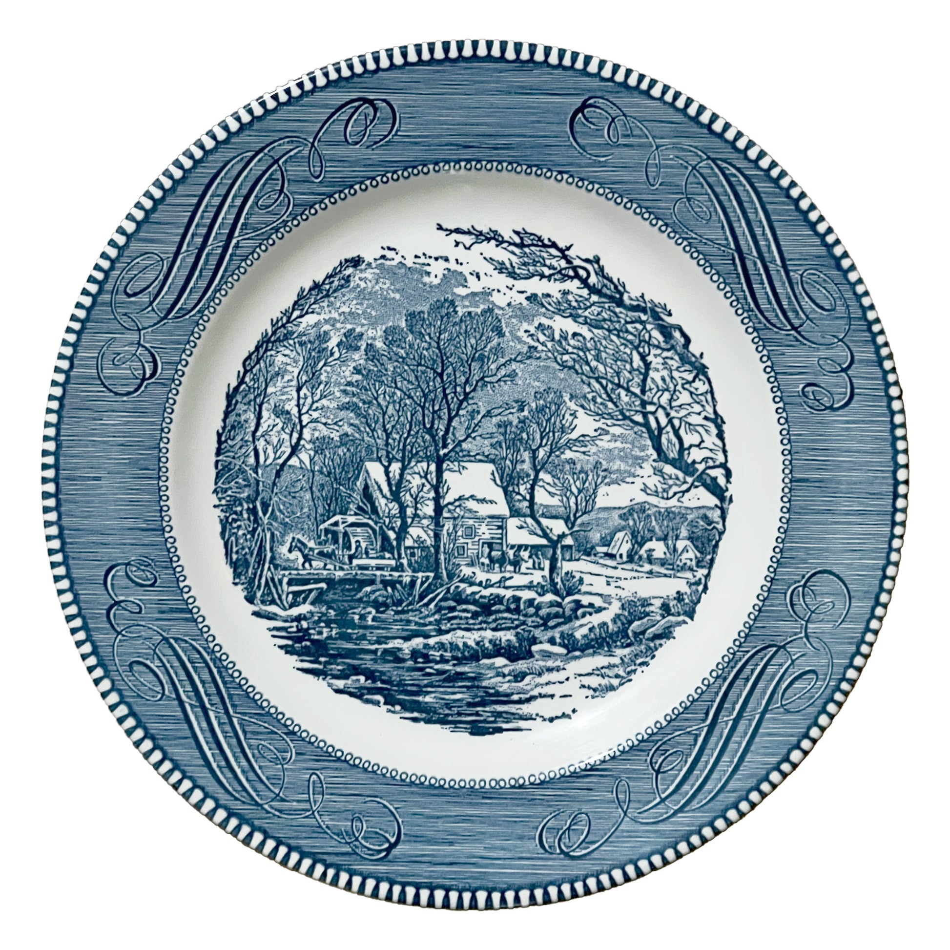 Currier-Ives-The-Old-Grist-Mill-Dinner-Plates_-Set-of-2b_-Shop-eBargainsAndDeals.com