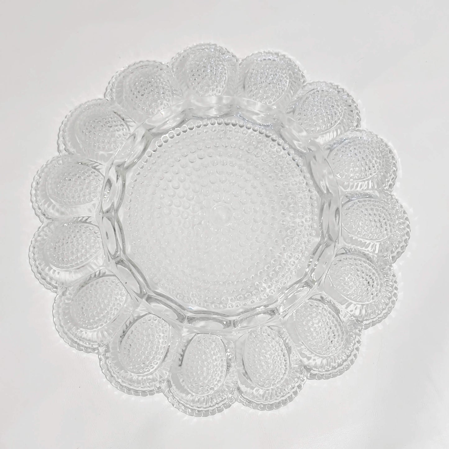 Indiana-Glass-Hobnail-Deviled-Egg-Plate.-Bottom-view.-Shop-eBargainsAndDeals.com