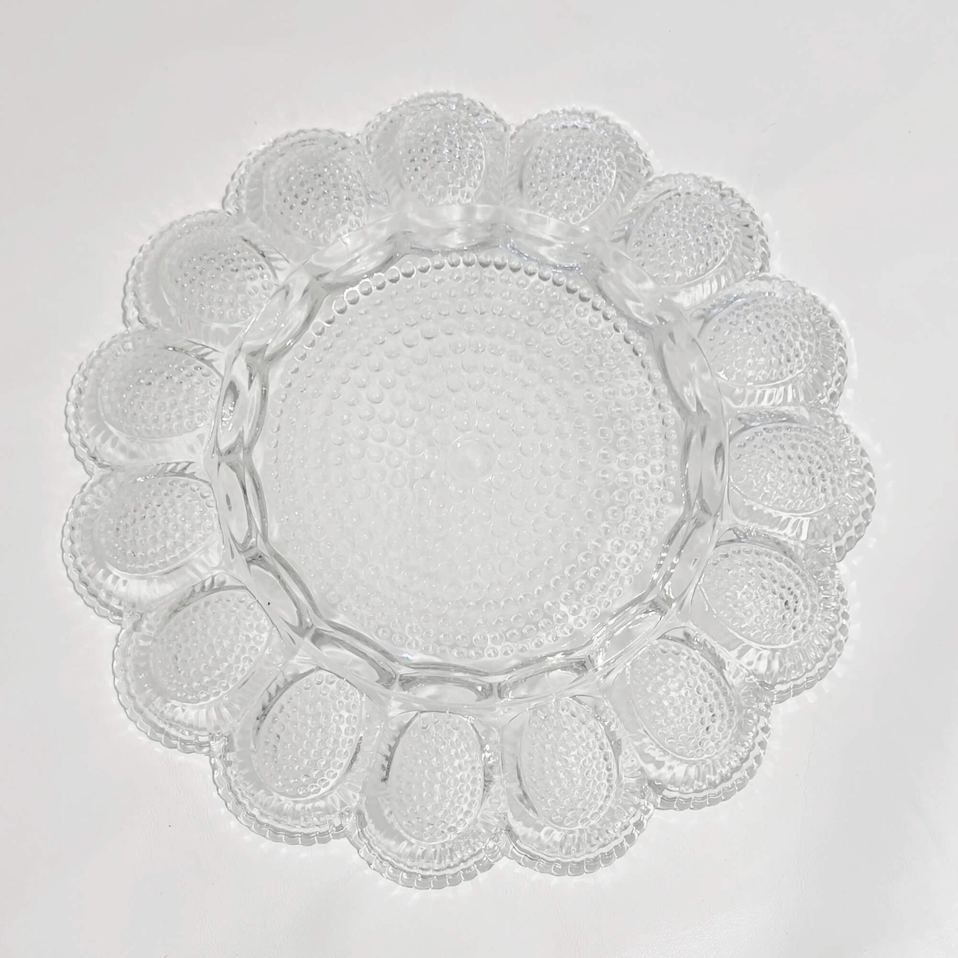 Indiana-Glass-Hobnail-Deviled-Egg-Plate.-Bottom-view.-Shop-eBargainsAndDeals.com