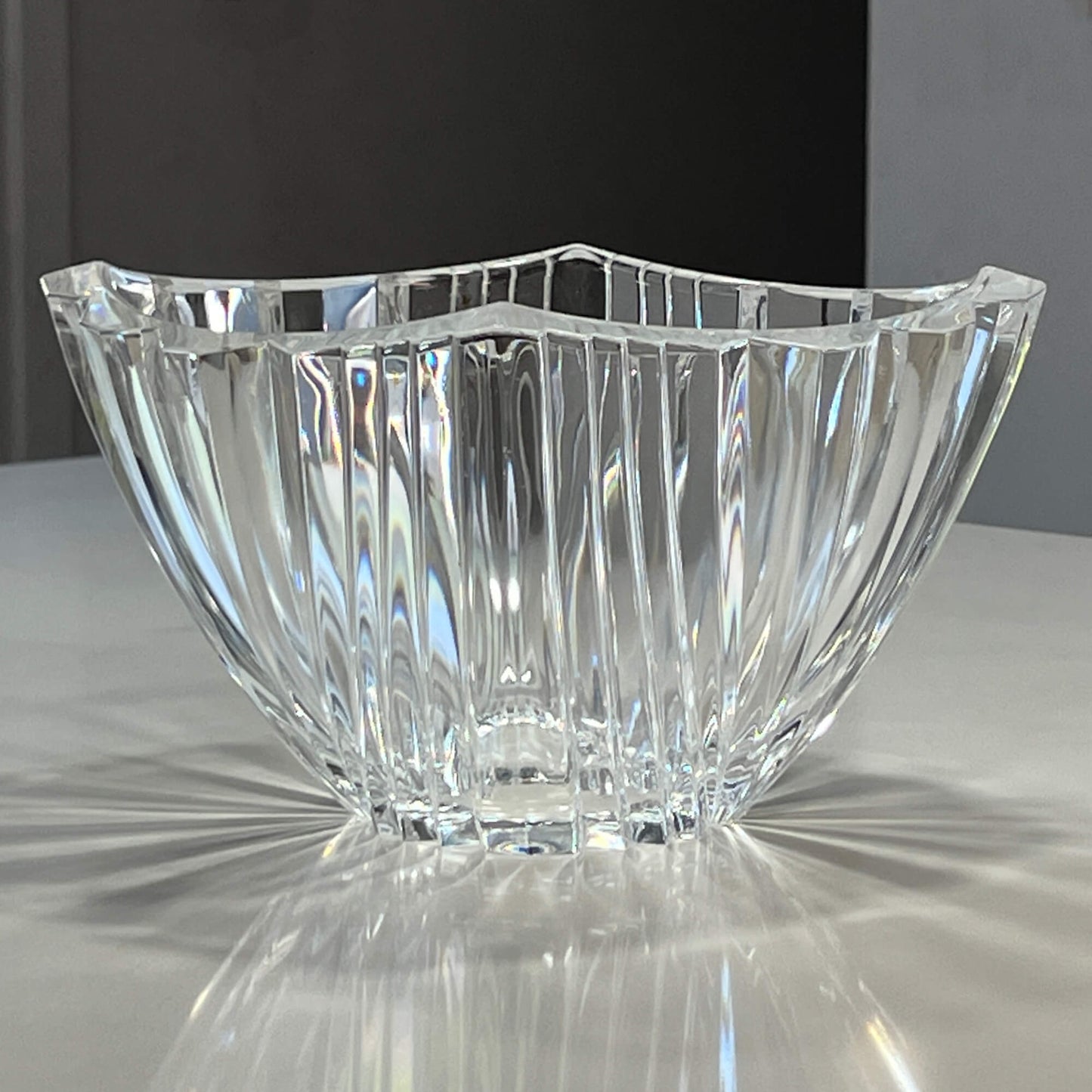 Lead-Crystal-Bowl.-Heavy-Deep-VerticalSwirl-Pattern_Scalloped-Edge.-Shop-eBargainsAndDeals.com.