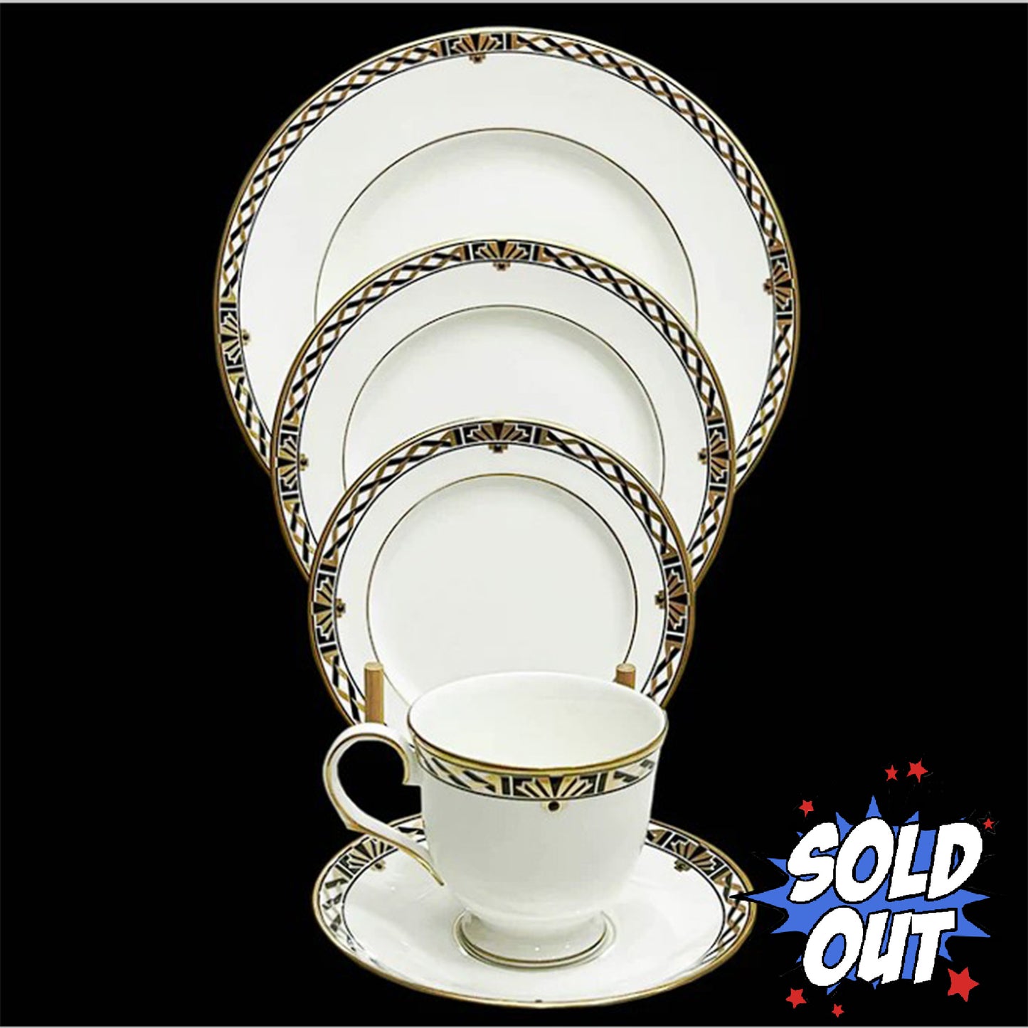 Lenox AMERICAN DECO 20pc Dinnerware Set, NEW! England