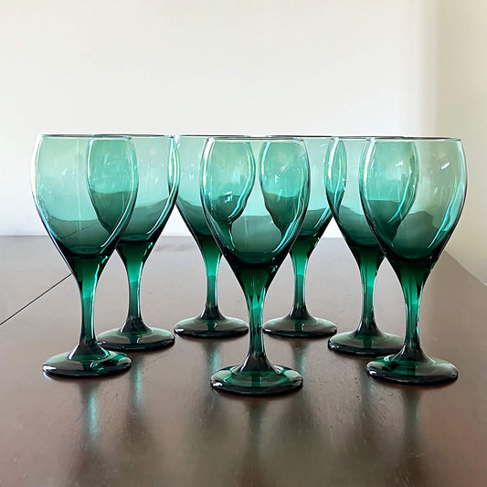 Libbey-Juniper-Green-Teardrop-Water-Goblets.-Shop-eBargainsAndDeals.com