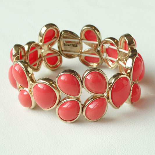 Napier_Coral-Teardop-Beaded-Bracelet-with-logo.