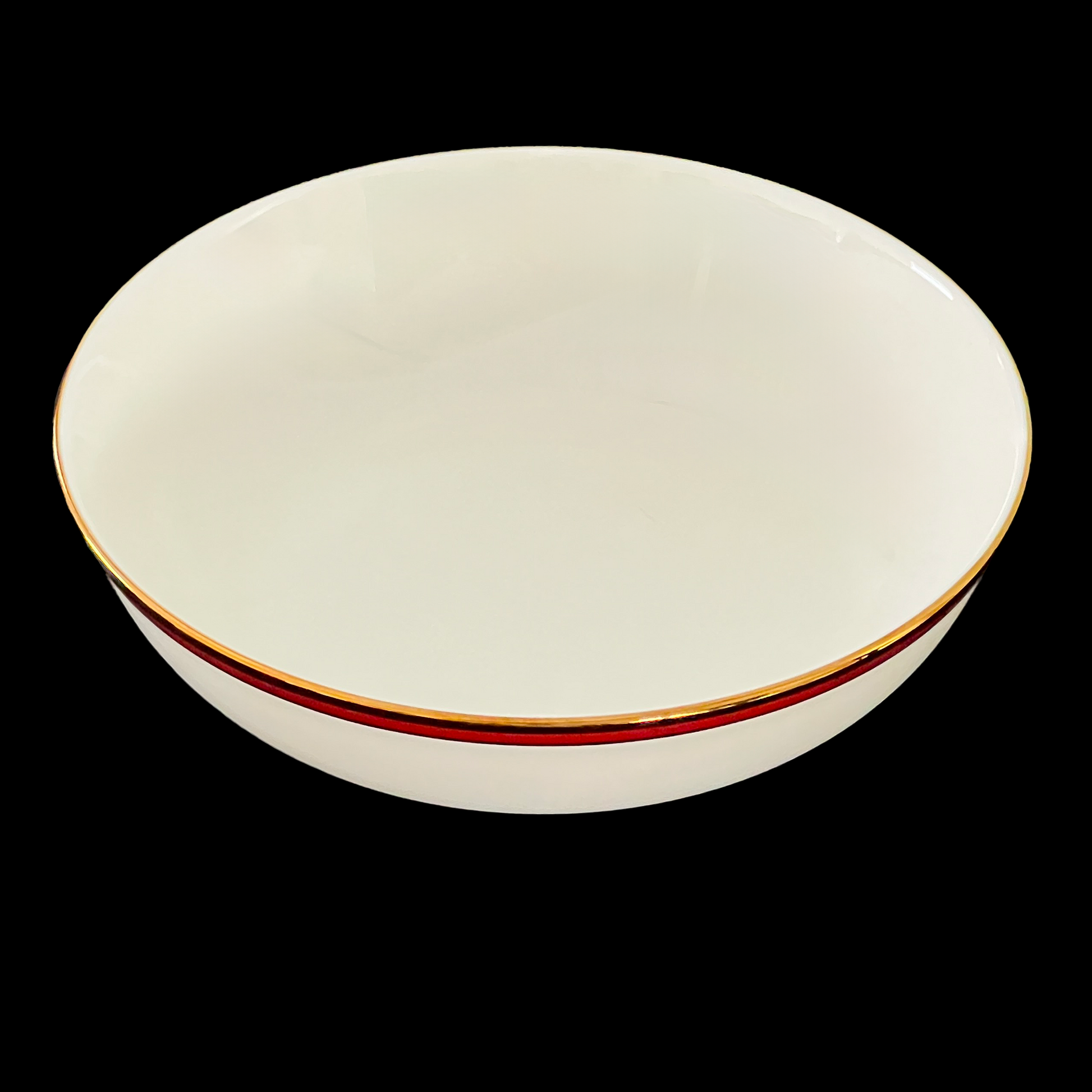 Pickard-Burgundy-and-24k-Gold-Soup-Bowls.-Angled-view.