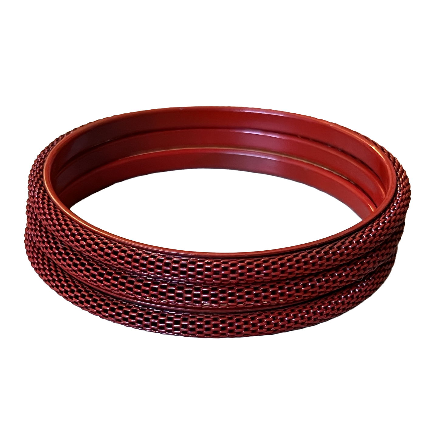 Red-Mesh-Bangle-Braclets-Stacked