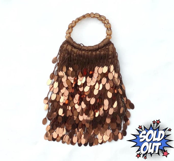 Sequin and Bead Evening Bag