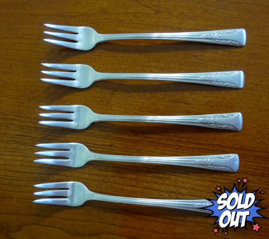 Camelia Silver Plate Forks