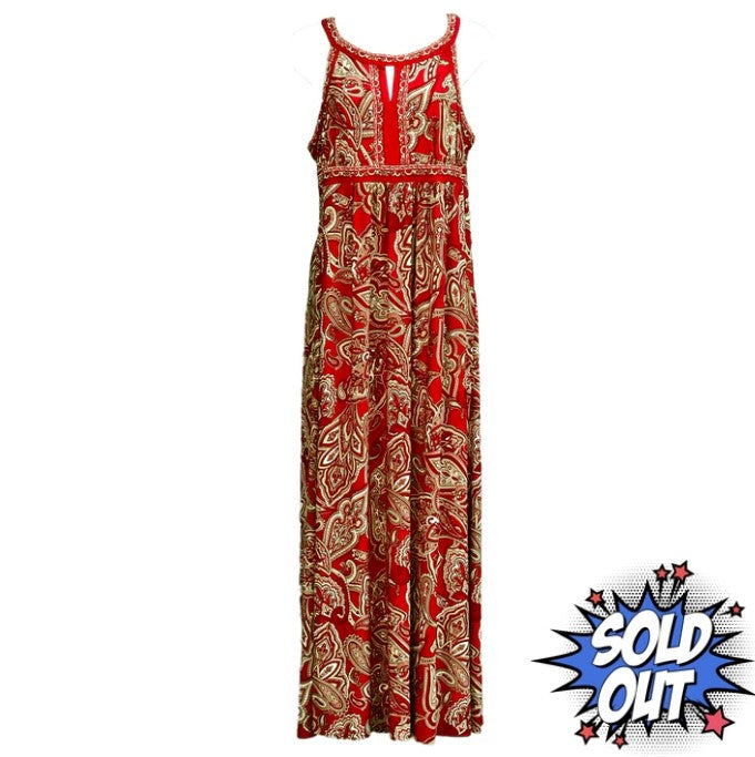 INC International Concepts Red Maxi Dress