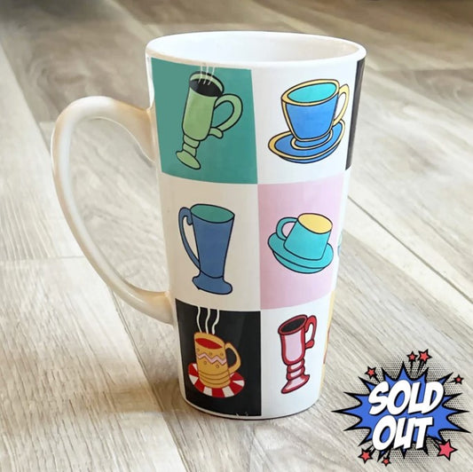 Coffee Lovers Tall Ceramic Coffee Mug