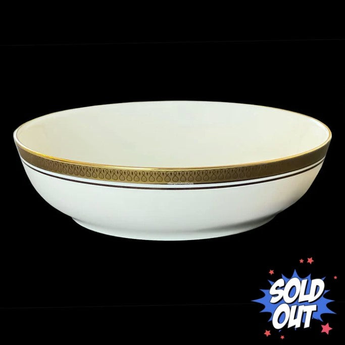 Pickard Palace Gold Porcelain Coupe, Soup Bowls. 24K Gold Detail