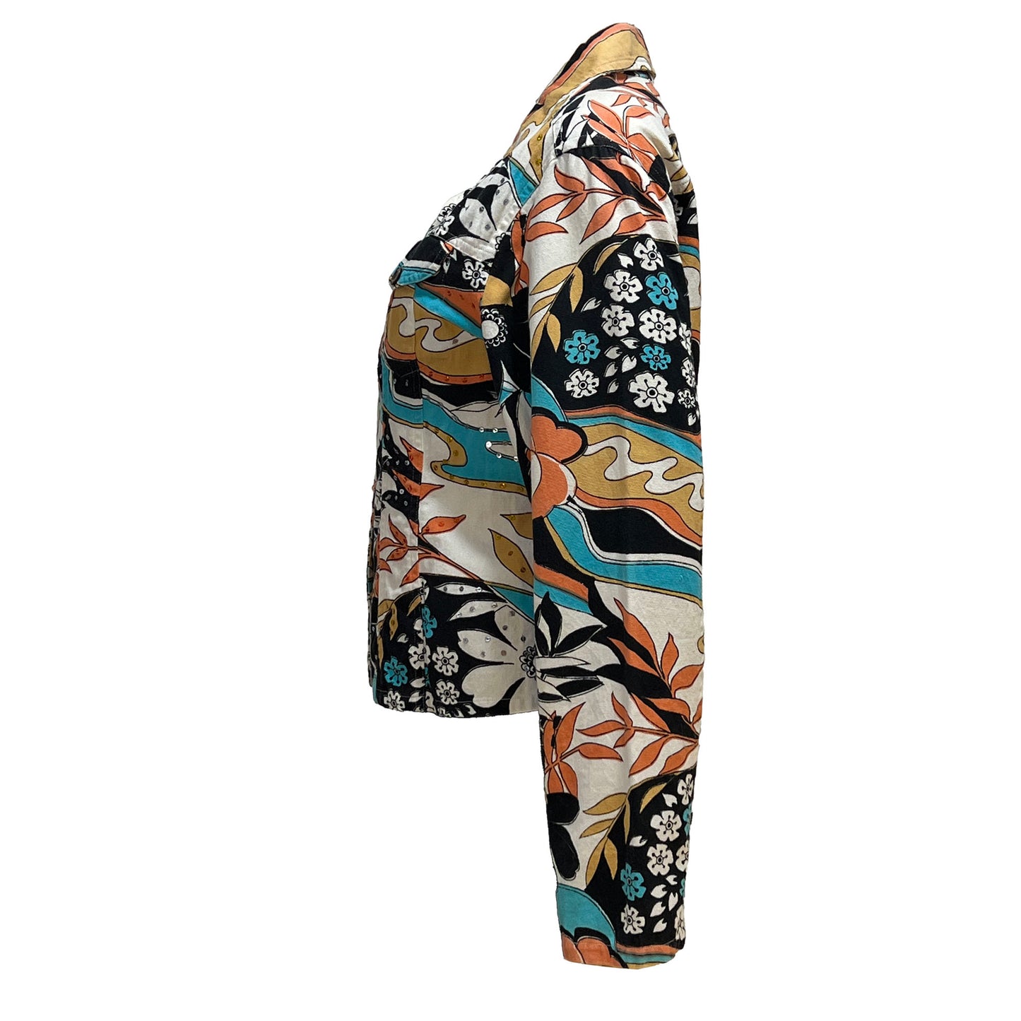 Shana-K-Cotton-Jean-Jacket.-M.-Side-view.-Shop-eBargainsAndDeals.com