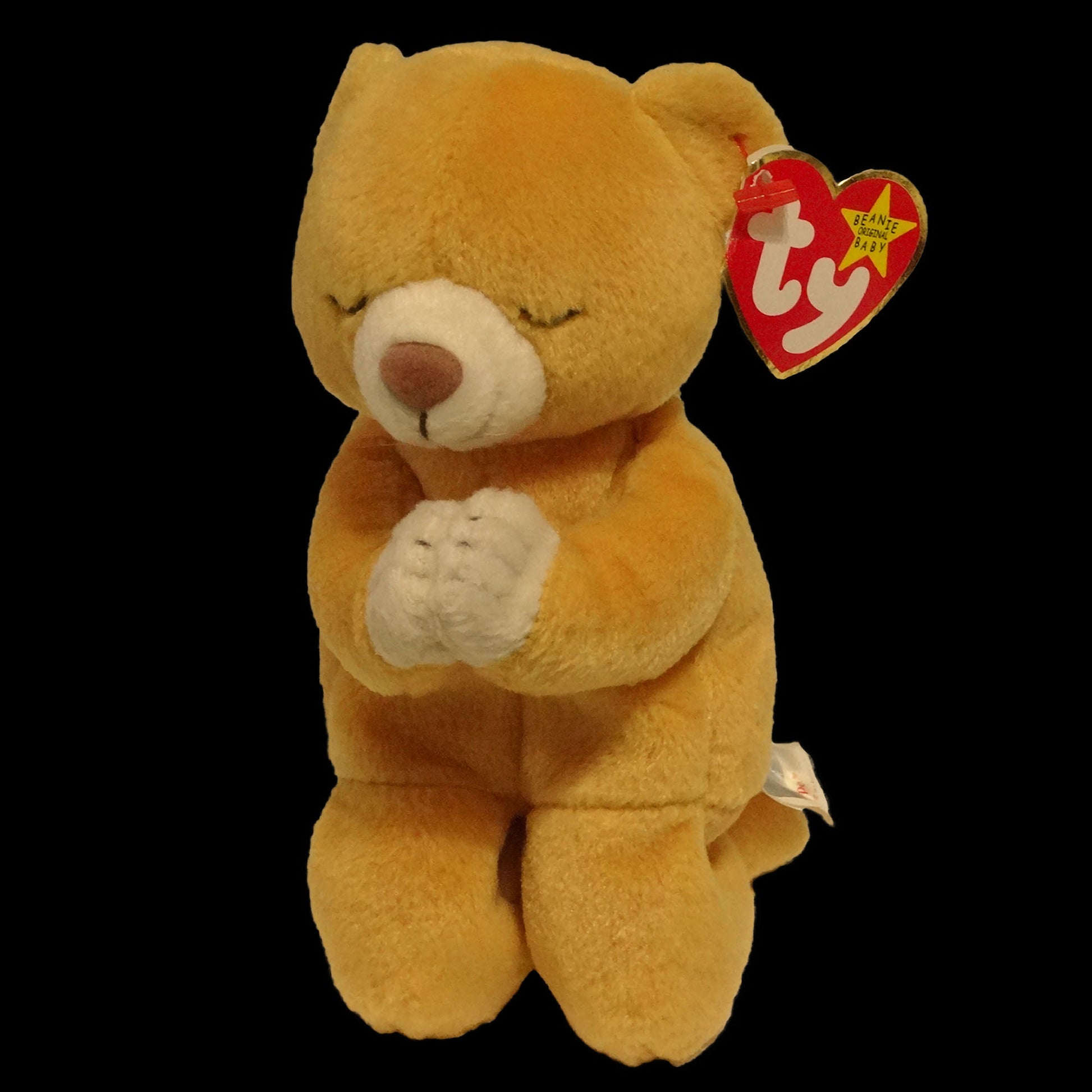 Ty-Hope-Praying-Beanie-Baby-Bear.-Front-view