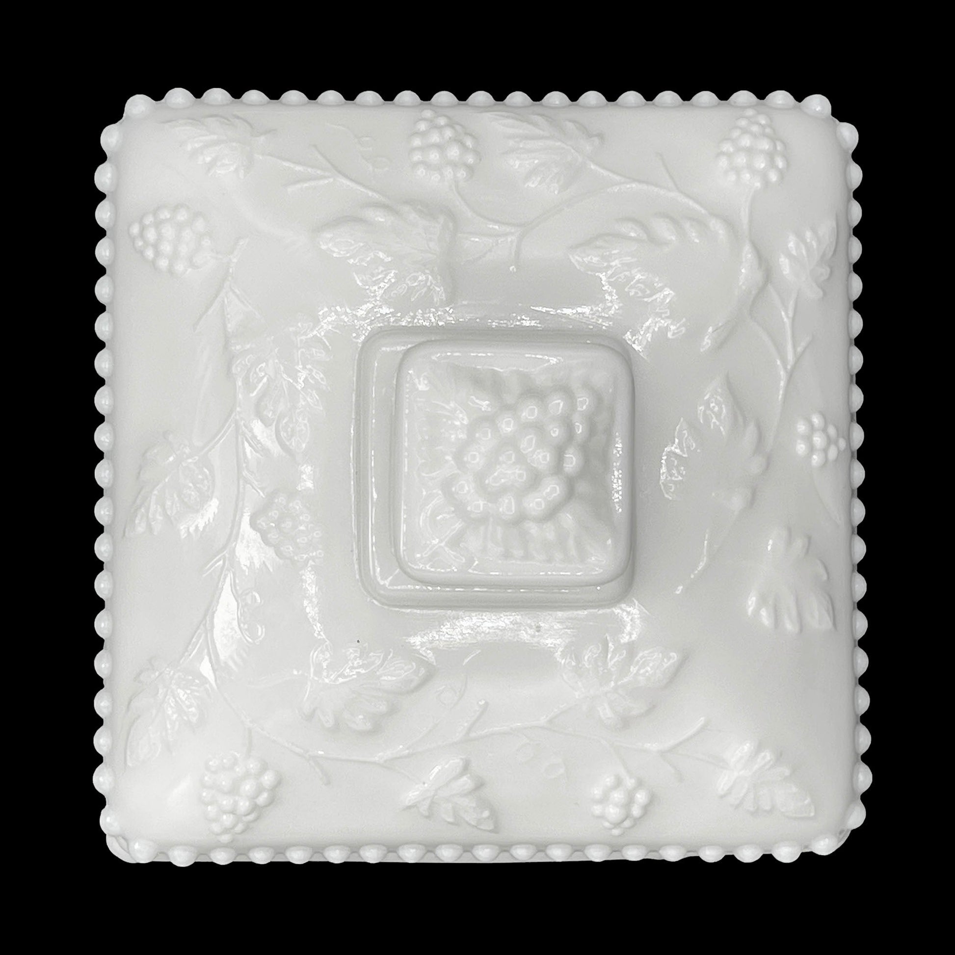 Westmoreland-Milk-Glass-Covered-Grape_-Leaves-PedestalBowl.-Shop-eBargainsAndDeals.com