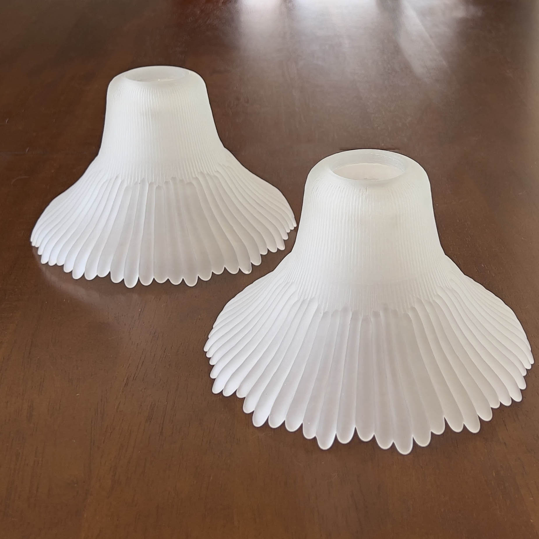White-Frosted-Petals-Bell-Shape-Replacement-Glass-Shade.