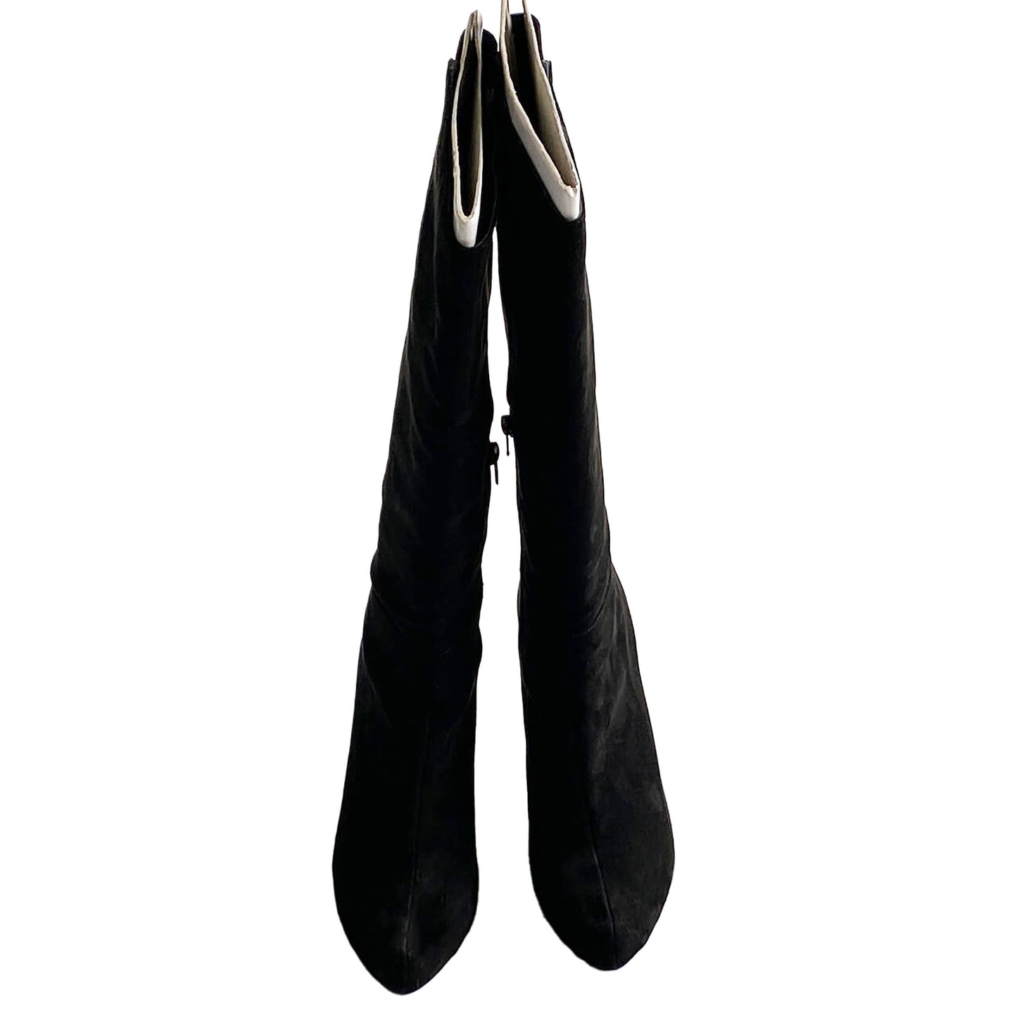 Wide-leg-black-suede-heeled-fashion-boots.