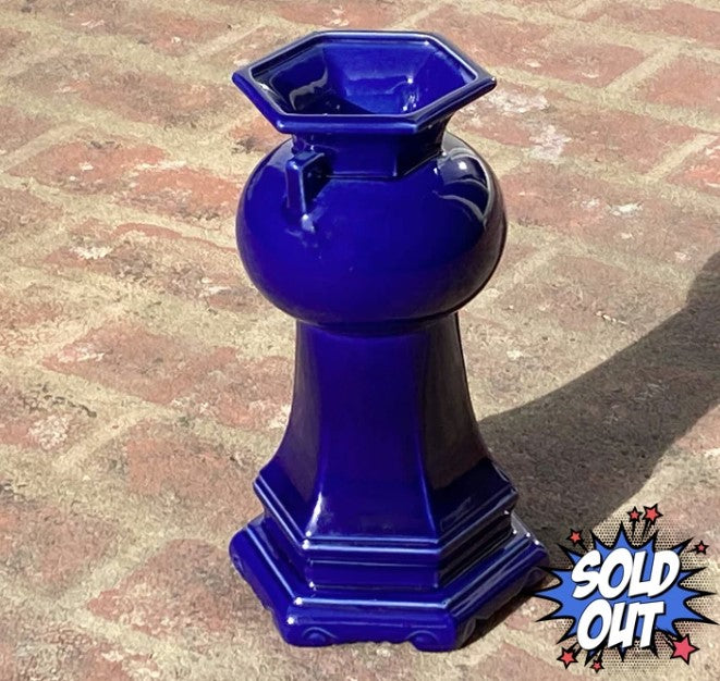 Cobalt Hexagon Vase