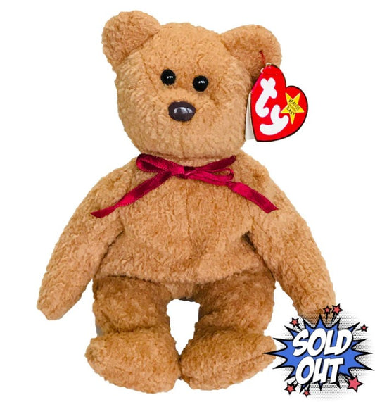 Vintage 1993 Ty Original Beanie Baby Curly Bear Collectible