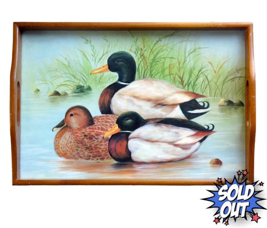 Duck Serving Tray with Handles