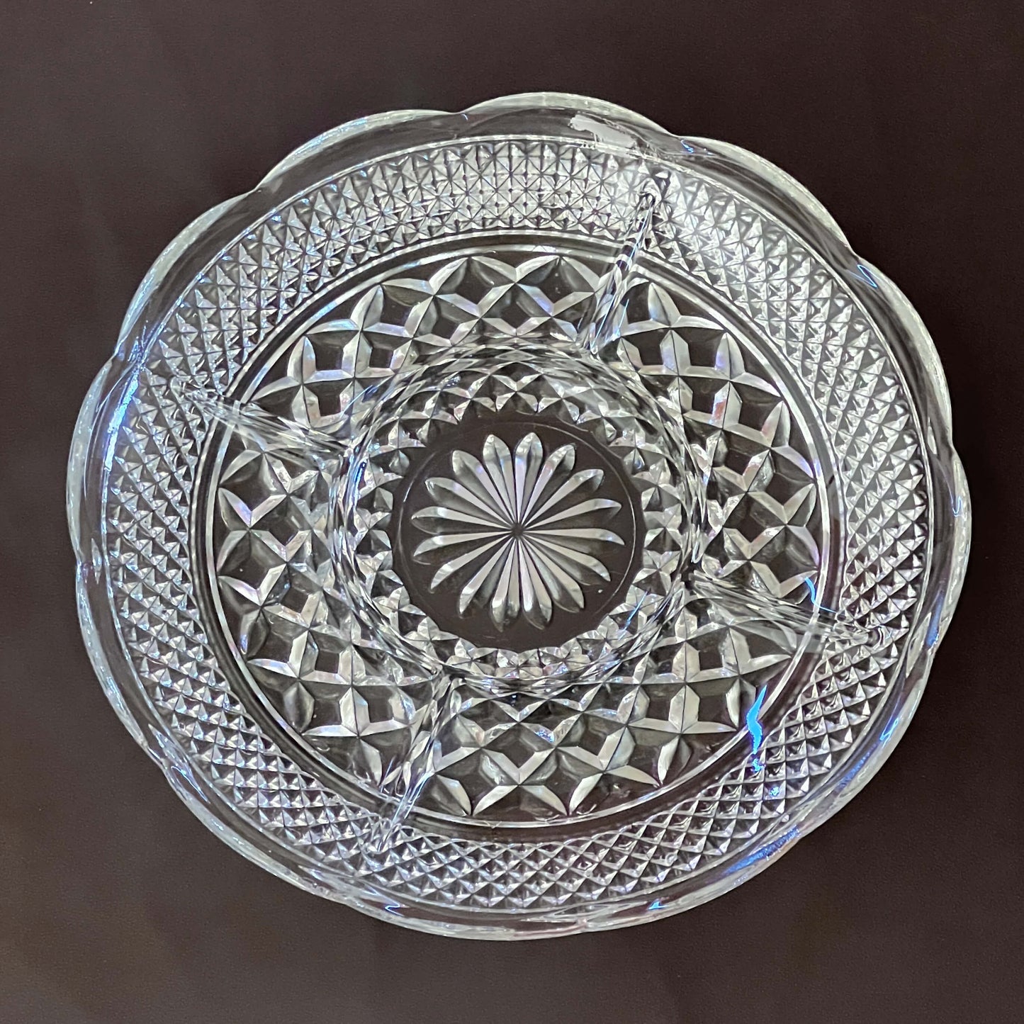 Anchor-Hocking-Wexford-5-Section-Divided-Serving-Plate-Platter_-Dish.-Shop-eBargainsAndDeals.com