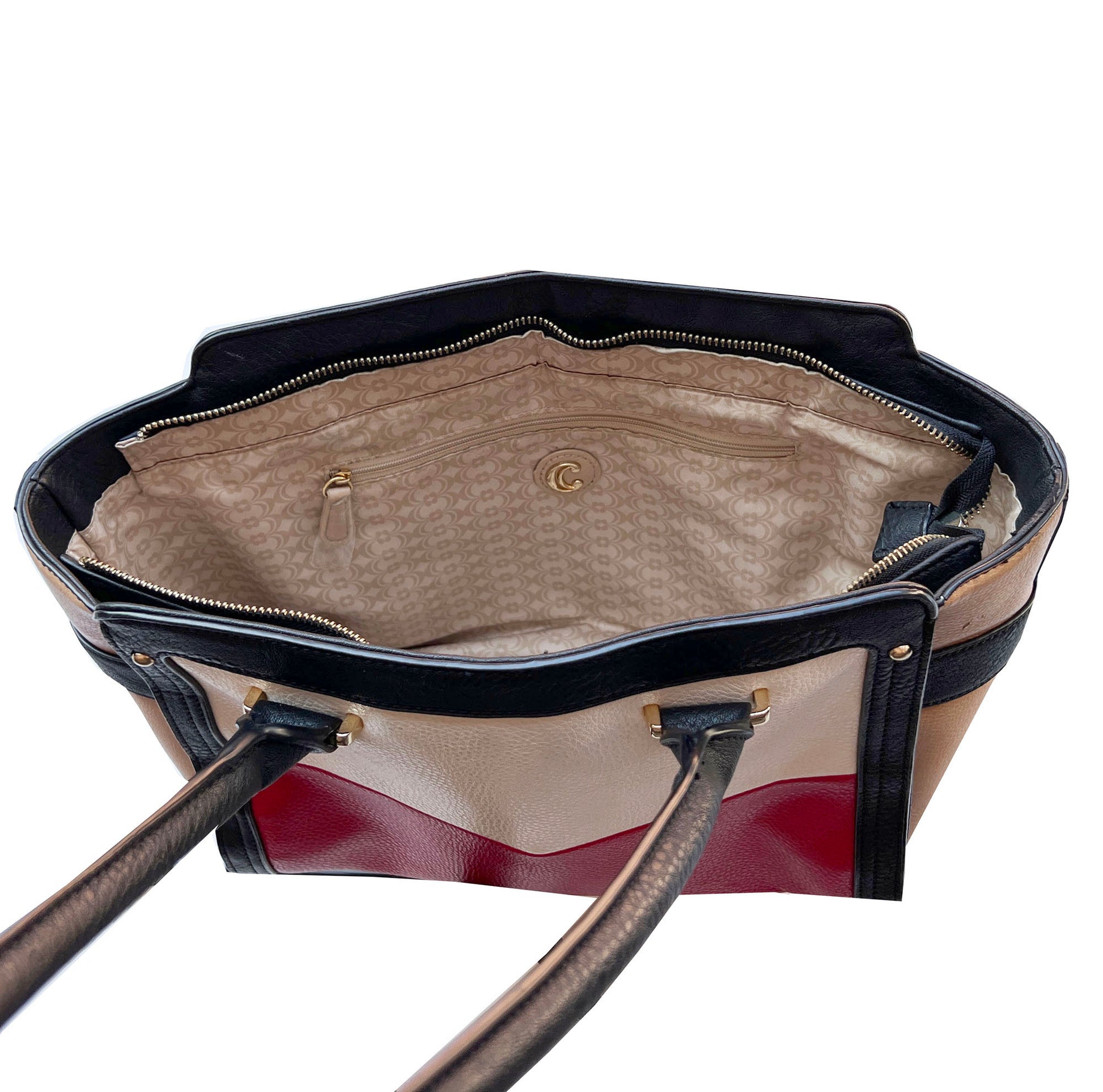 Charming-Charlie-ColorblockShoulder-Bag_-Zippers_Pockets.-Shop-eBargainsAndDeals_.com