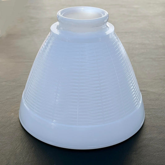 Cone-Shaped-Milk-Glass-Shade_-Ribbed.-4.-Shop-eBargainsAndDeals.com.