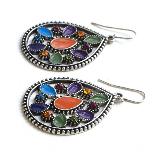 Enamel-Hippie-Bohemian-Teardrop-Earrings.-Shop-eBargainsAndDeals