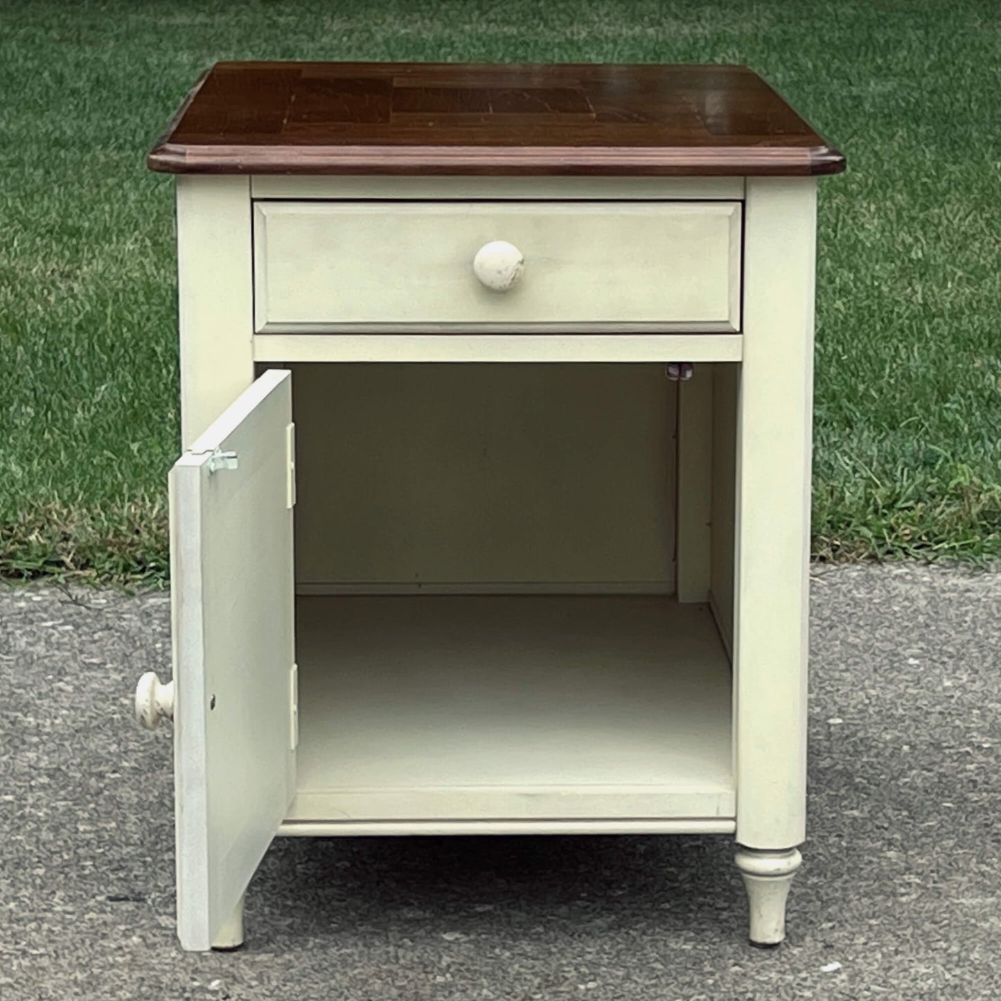 Hammary-Furniture-Promenade-Fruitwood-End-Table.-Door-Open.-Shop-eBargainsAndDeals.com.