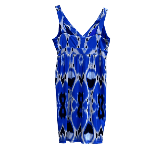 I-N-C-International-Concepts-Blue-Pattern-Studded-Mini-Dress-size-Petite Medium_, back-view,-shop-eBargainsAndDeals