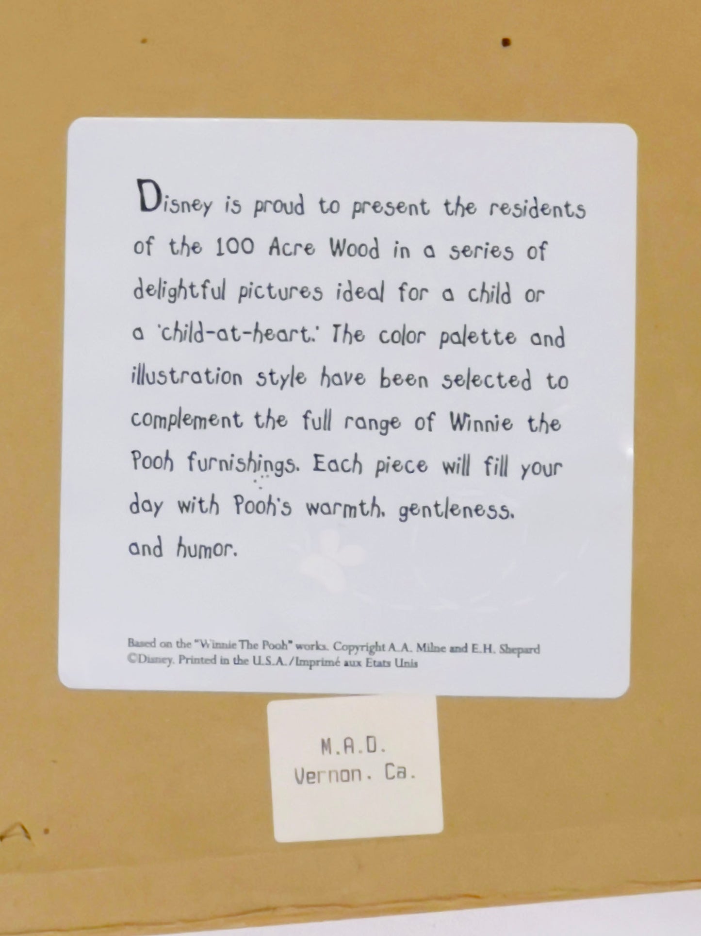 Disney Winnie the Pooh, Christopher Robin Framed Art Print, Friendship, Kindness