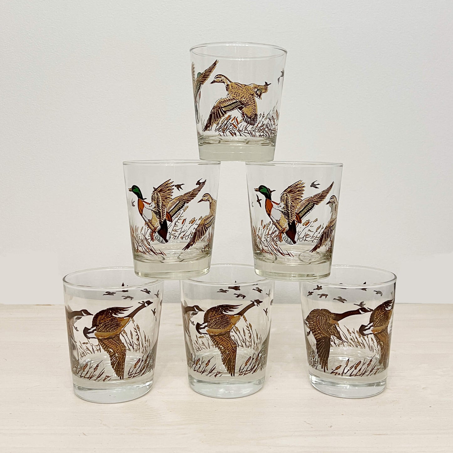 Libbey-Wild-Bird-Duck-Geese-Rocks-Bar-Glasses.-Shop-eBargainsAndDeals.com