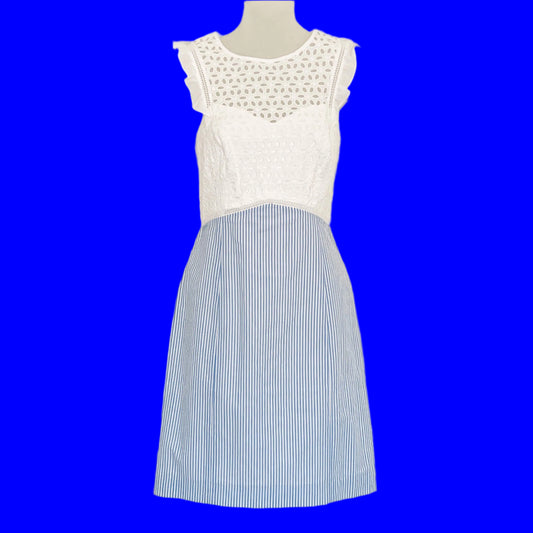 NWT-Lilly-Pulitzer-White-Eyelet_-Blue-Stripe-Dress.-Size-4.-