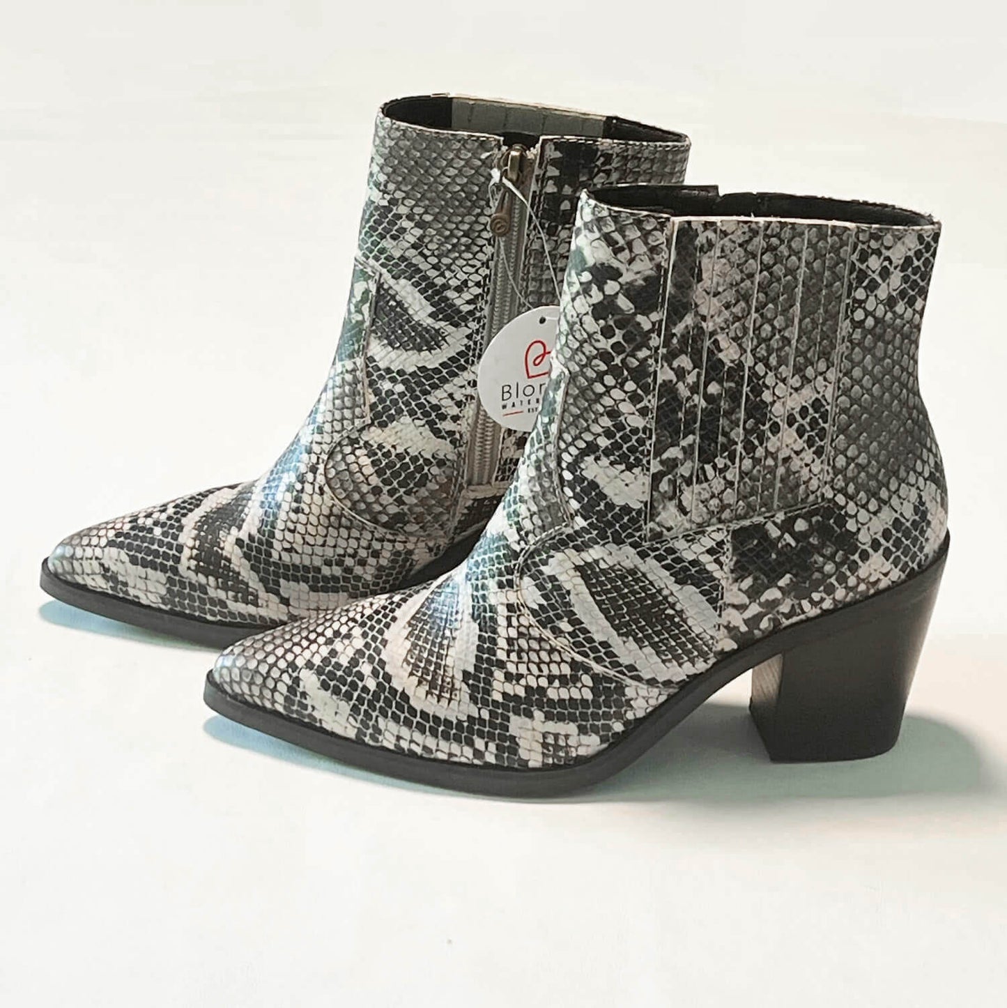 New-Womens-Blondo-B-7120-Waterproof-Reptile-Booties_-Size-7-side-view.-Shop-eBargainsAndDeals.com.