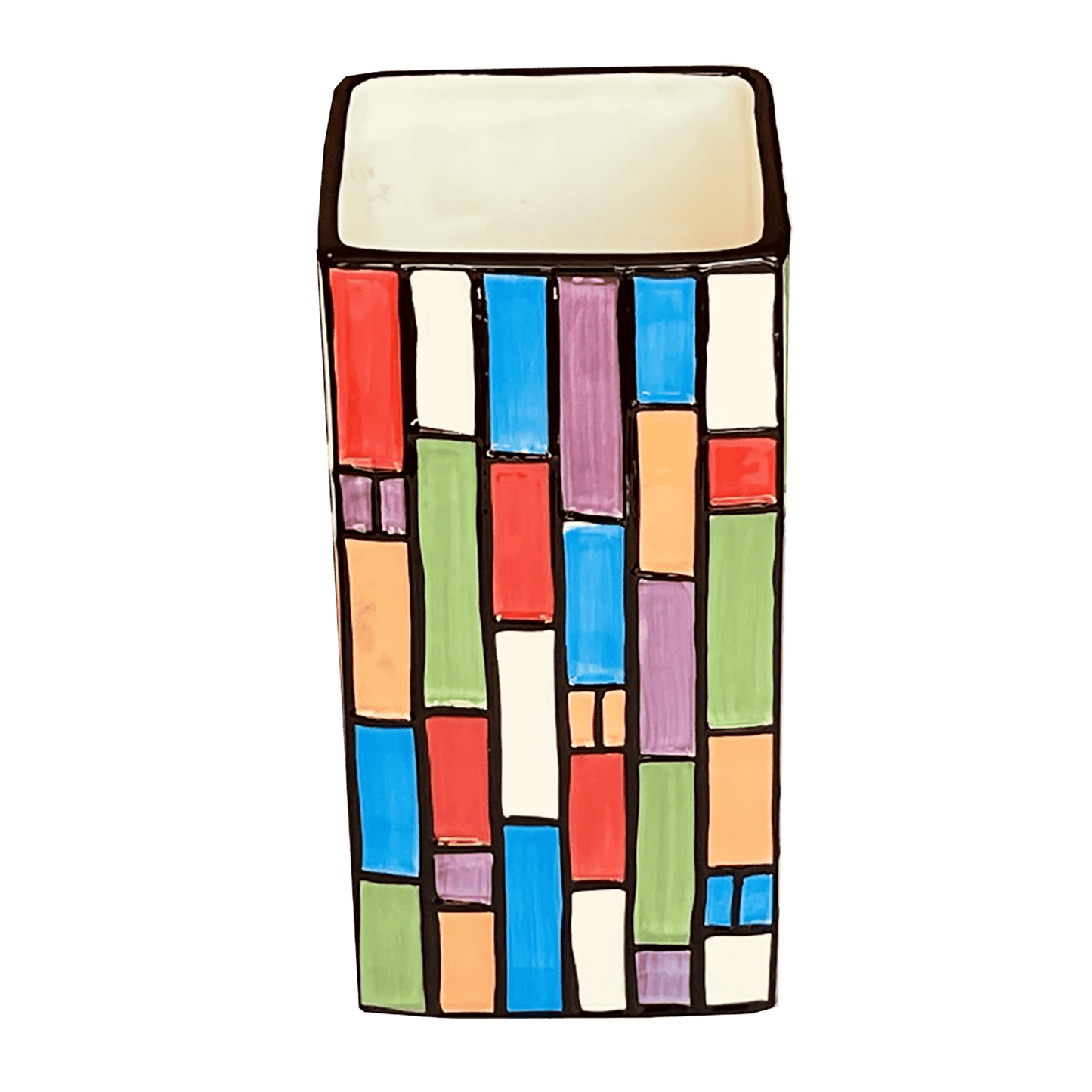Pacific-Rim-Hand-Painted-Porcelain-Flower-Vase, Multicolor-,8-in. Shop-eBargainsAndDeals.