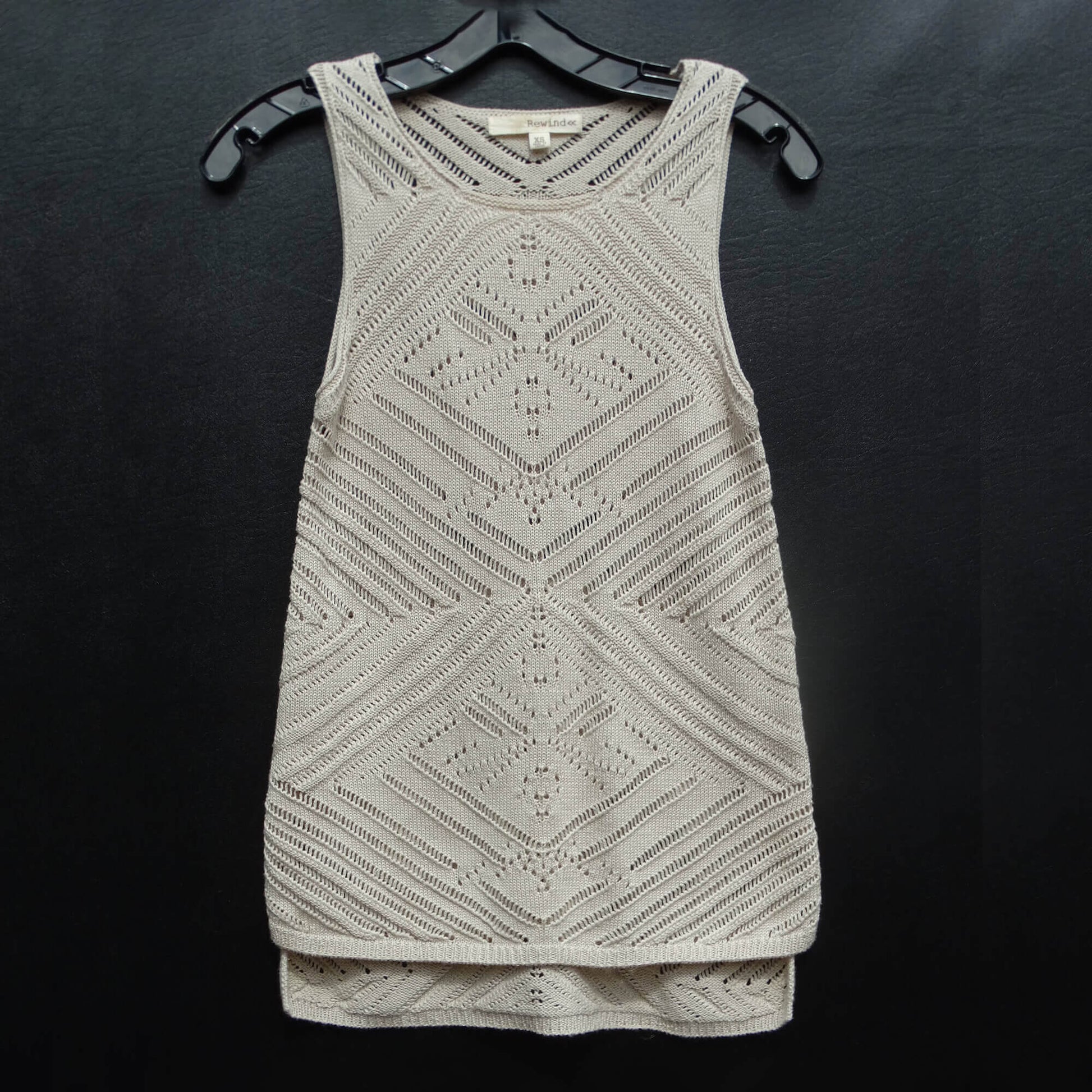 Rewind-Beige-Sleeveless-Crochet-Knit-Top.-Shop-eBargainsAndDeals.com