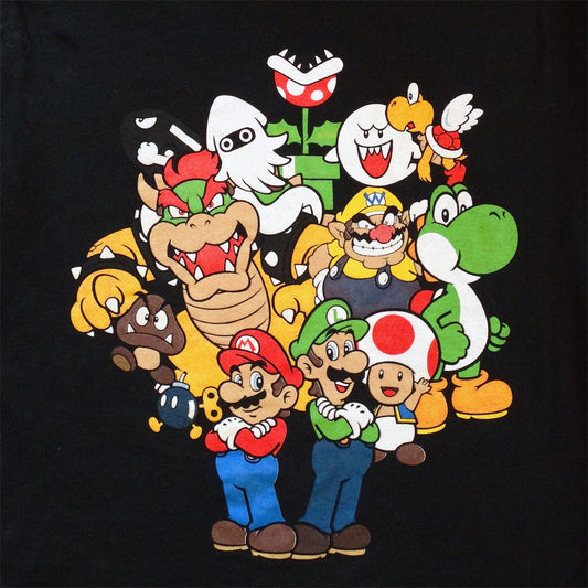Super-Mario-Men_s-Black-Short-Sleeve-Mario-T-Shirt.-Size-L.-Shop-eBargainsAndDeals.com