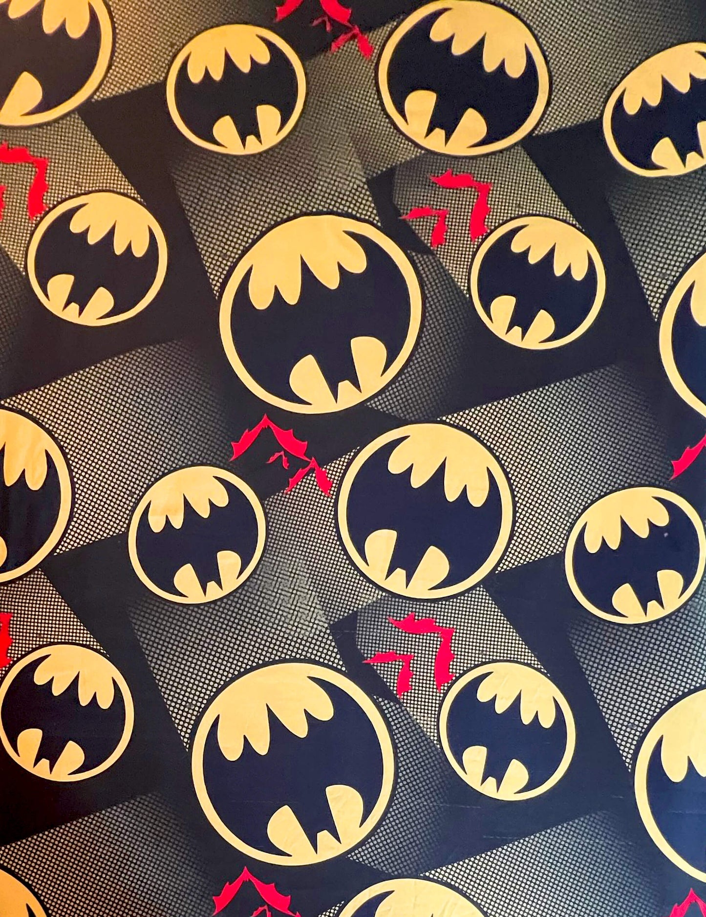 Vintage-Batman-Superhero-Flat-Bed-Sheet. View-2