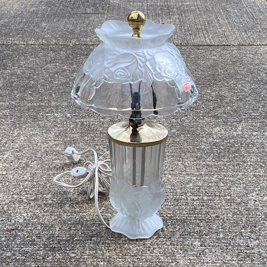 Vintage-glass-and-brass-table-lamp_-Portugal_-rose-pattern