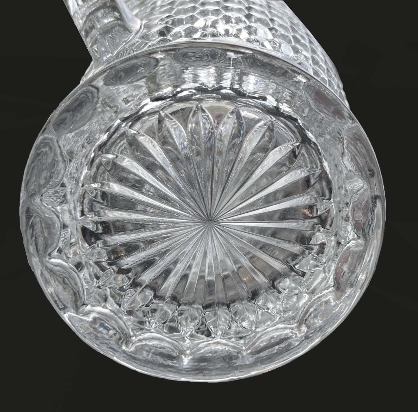 Anchor Hocking Wexford Diamond Pattern Pitcher 9.5"