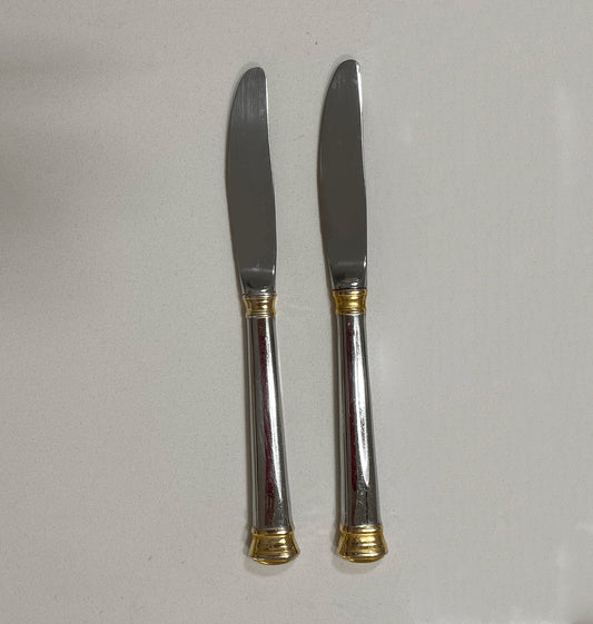 Lenox-Eternal-Gold-Stainless-Steel-Dinner-Knives, Set-of-2, shop-ebargainsanddeals.