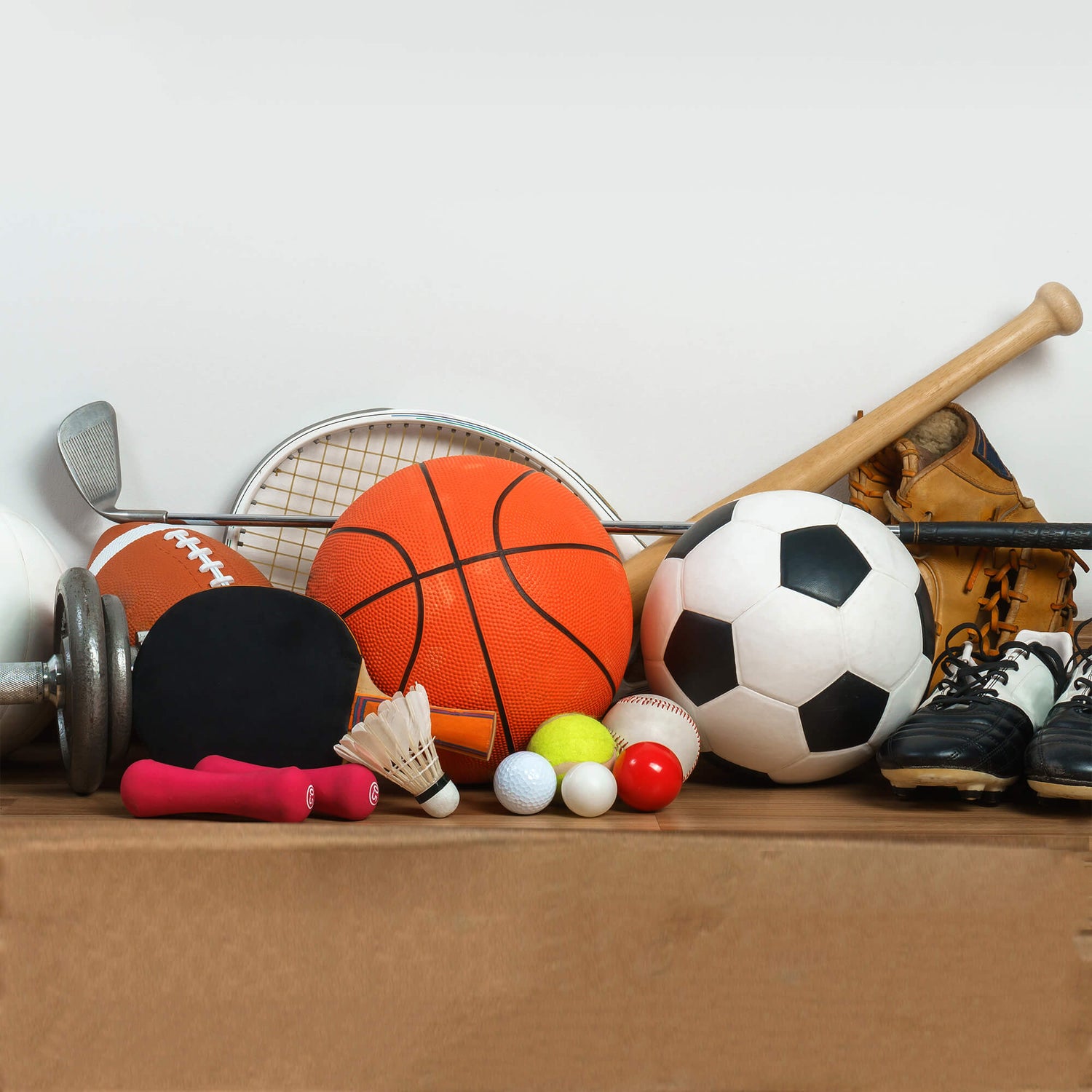 Group-of-sporting-goods