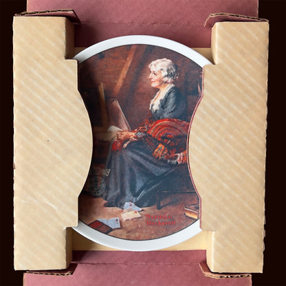 1979-Mother's-Day-Plate-Norman-Rockwell-Reflections-Plate-by-Knowles, Boxed